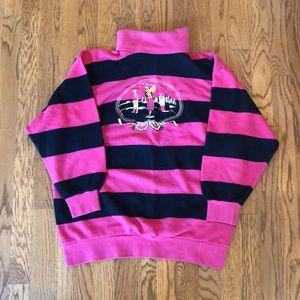 VINTAGE Izod Club embroidered turtleneck sweater